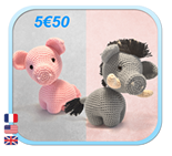 Pig & Boar / Cochon & Sanglier - Amigurumi Crochet Link